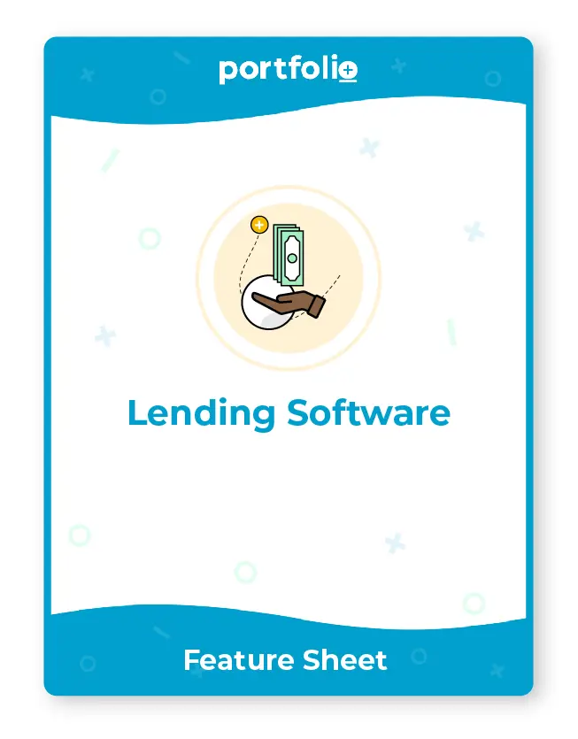 Portfolio+ software for lending companies